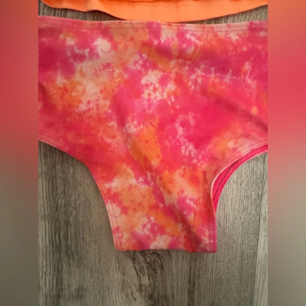 Hurley Kids Pink and Orange Swim Set